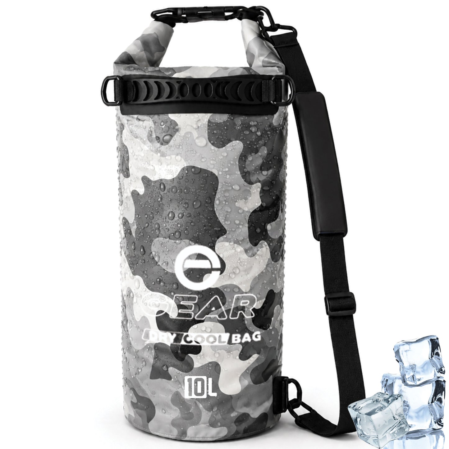 10L - Enthusiast Gear Insulated Dry Bag Floating Cooler β Roll Top, Leak Proof, Waterproof, Collapsible