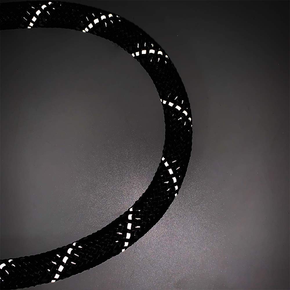 Enthusiast Gear Climbing Rope Dog Seat Belt Leash with Locking Carabiner for Large and Medium Breeds
