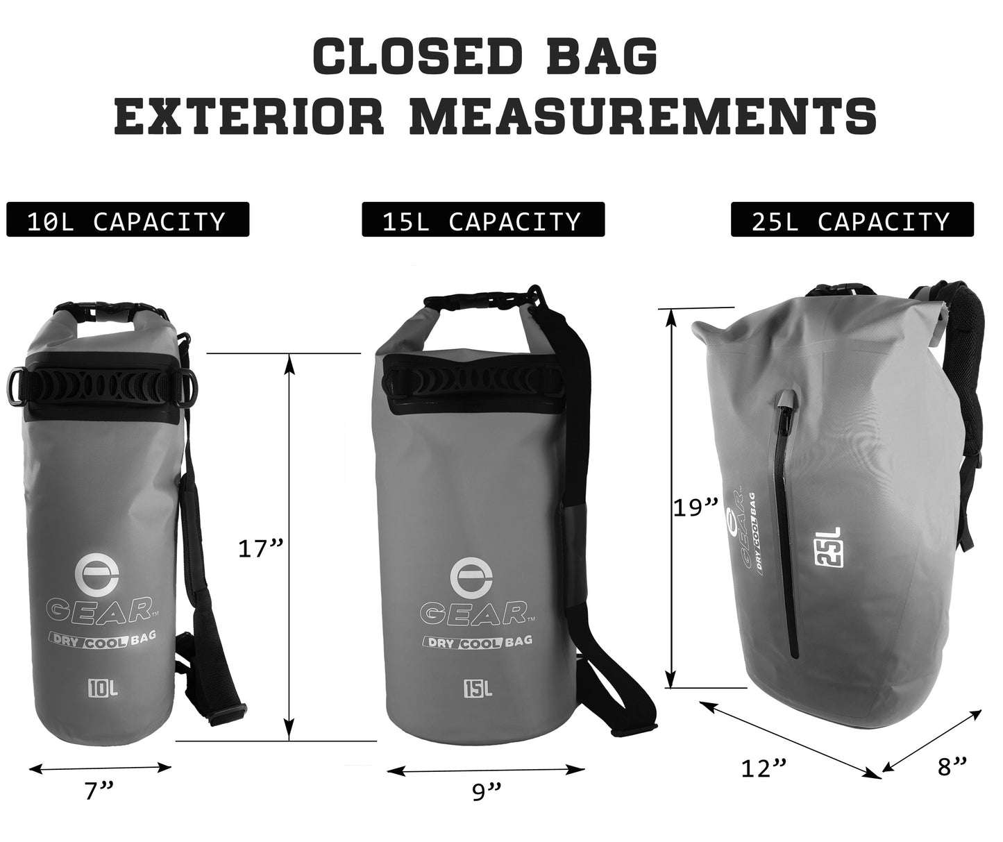 Dry Cool Bag - Capacity - Gray