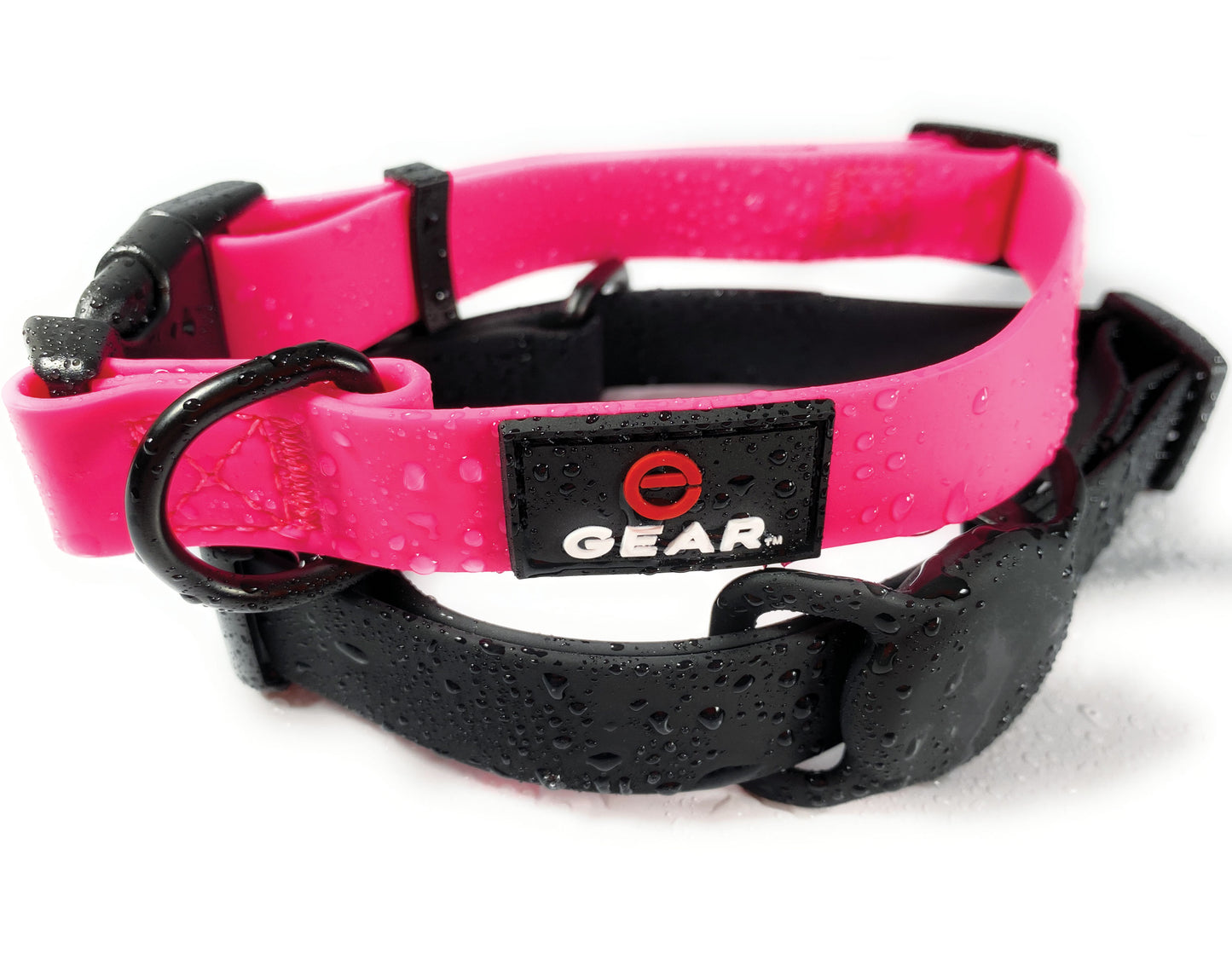 Enthusiast Gear AirTag Dog Collar – Weatherproof – Waterproof Anti-Odor Adjustable PVC Pet Collar with Protective Silicone Apple Air Tag Holder