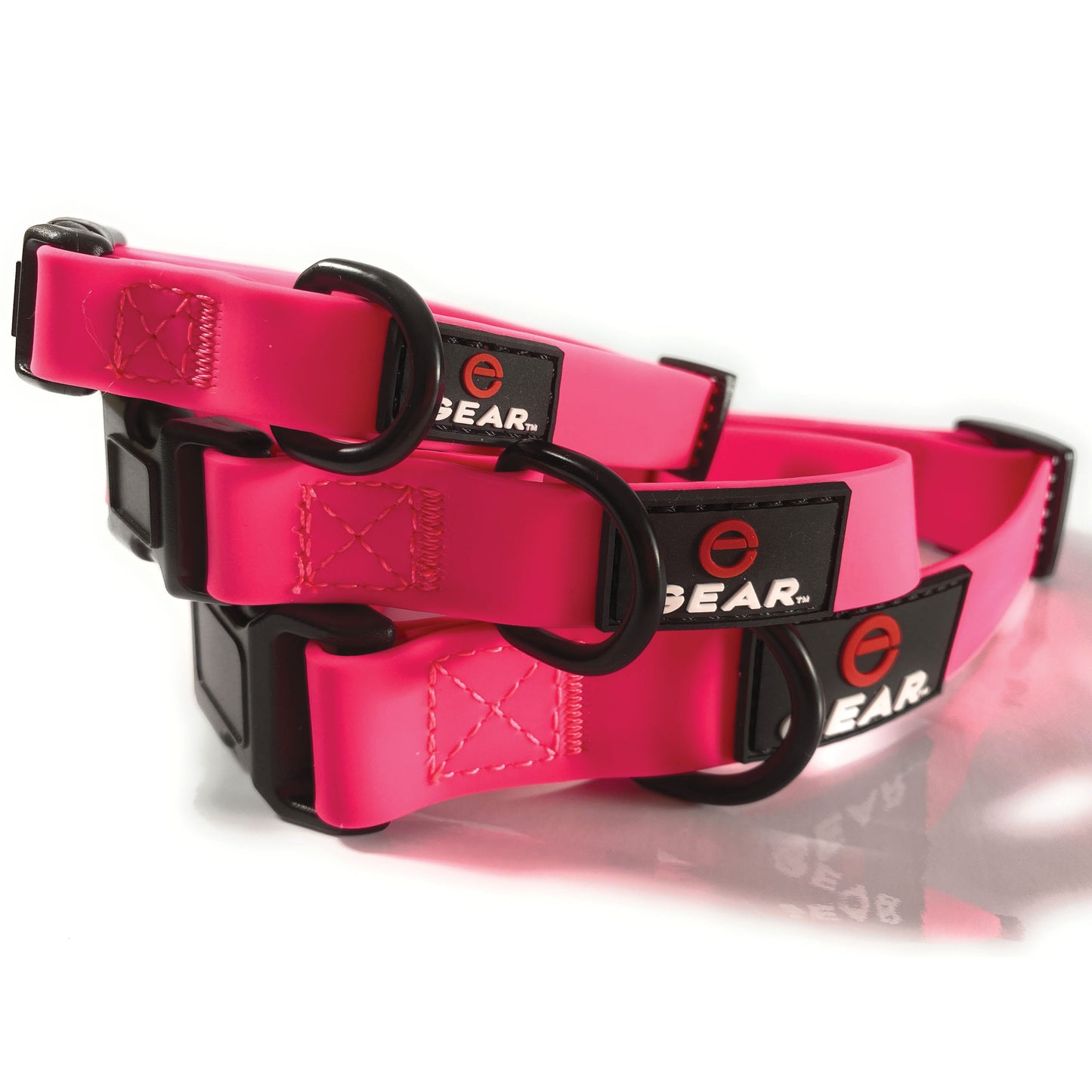 Enthusiast Gear AirTag Dog Collar – Weatherproof – Waterproof Anti-Odor Adjustable PVC Pet Collar with Protective Silicone Apple Air Tag Holder