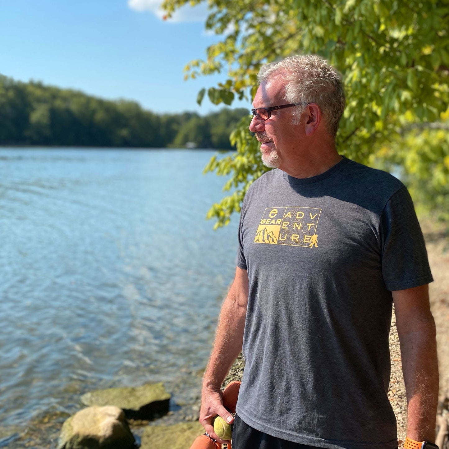 Enthusiast Gear Outdoor Adventure Tri-Blend T-Shirt Heathered Charcoal