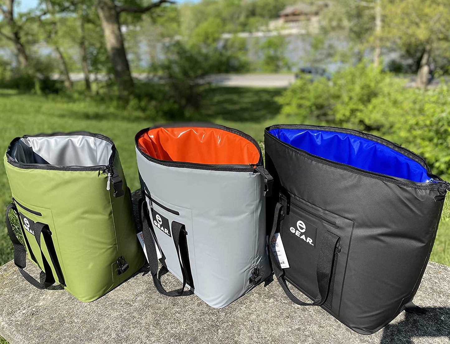 Enthusiast Gear Soft Sided Collapsible Heavy-Duty Wide Mouth Cooler – Waterproof