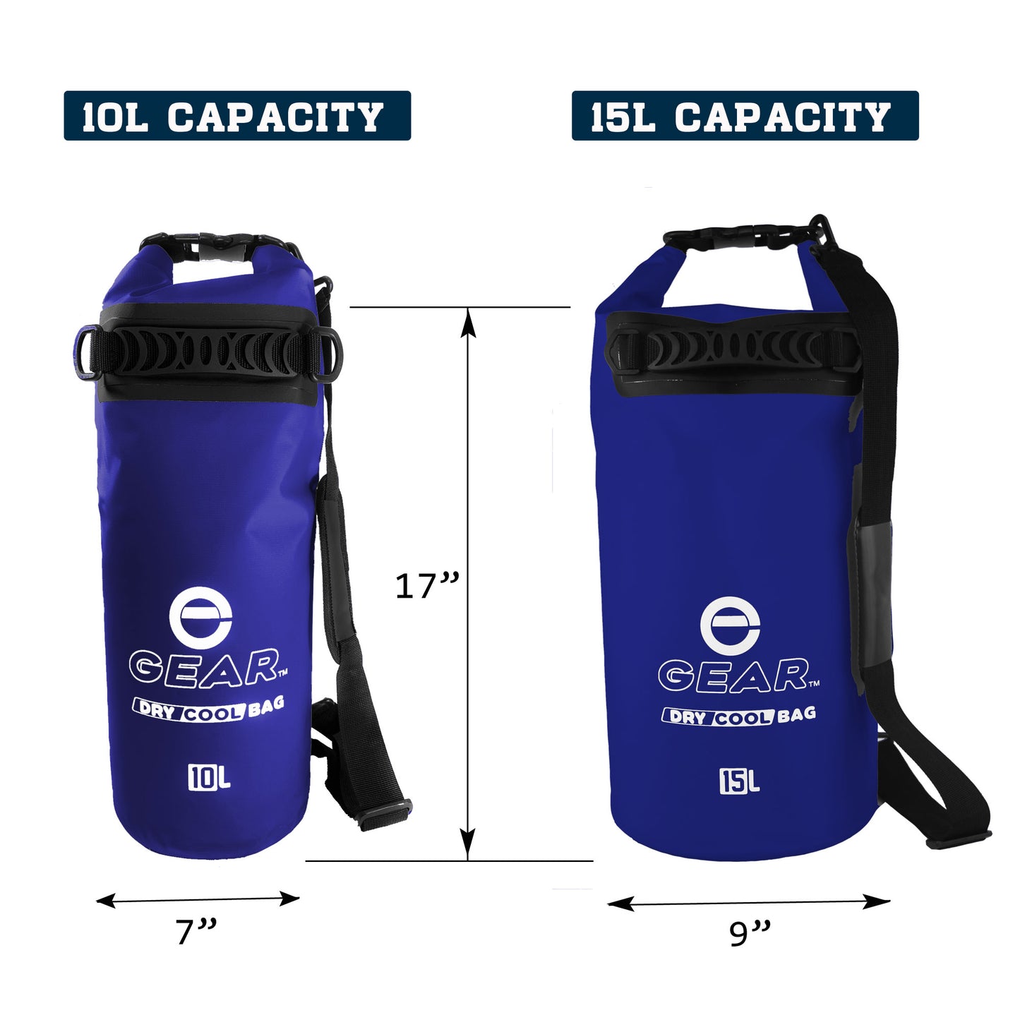 15L - Enthusiast Gear Roll Top Insulated Backpack Cooler Dry Bag – Perfect for Kayaking Fishing Beach Hiking - 15L