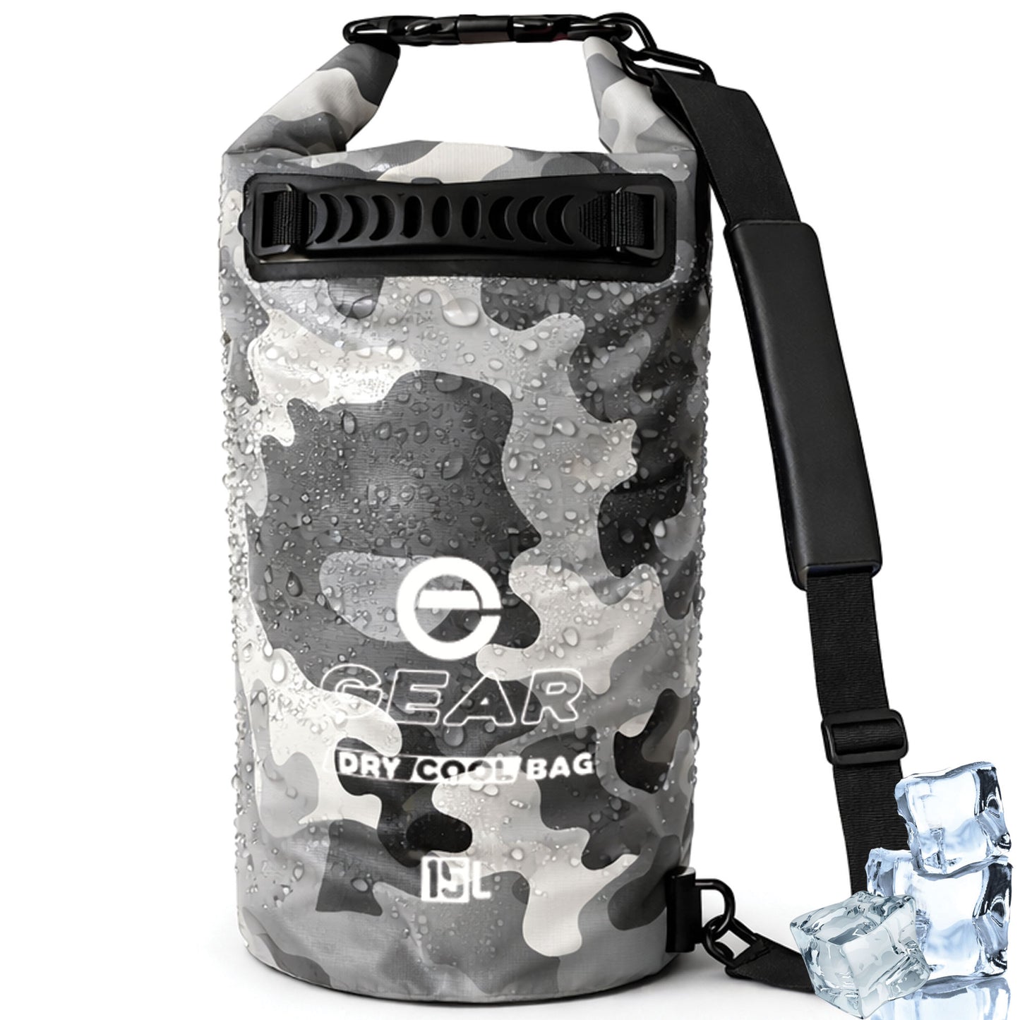 15L - Enthusiast Gear Roll Top Insulated Backpack Cooler Dry Bag – Perfect for Kayaking Fishing Beach Hiking - 15L