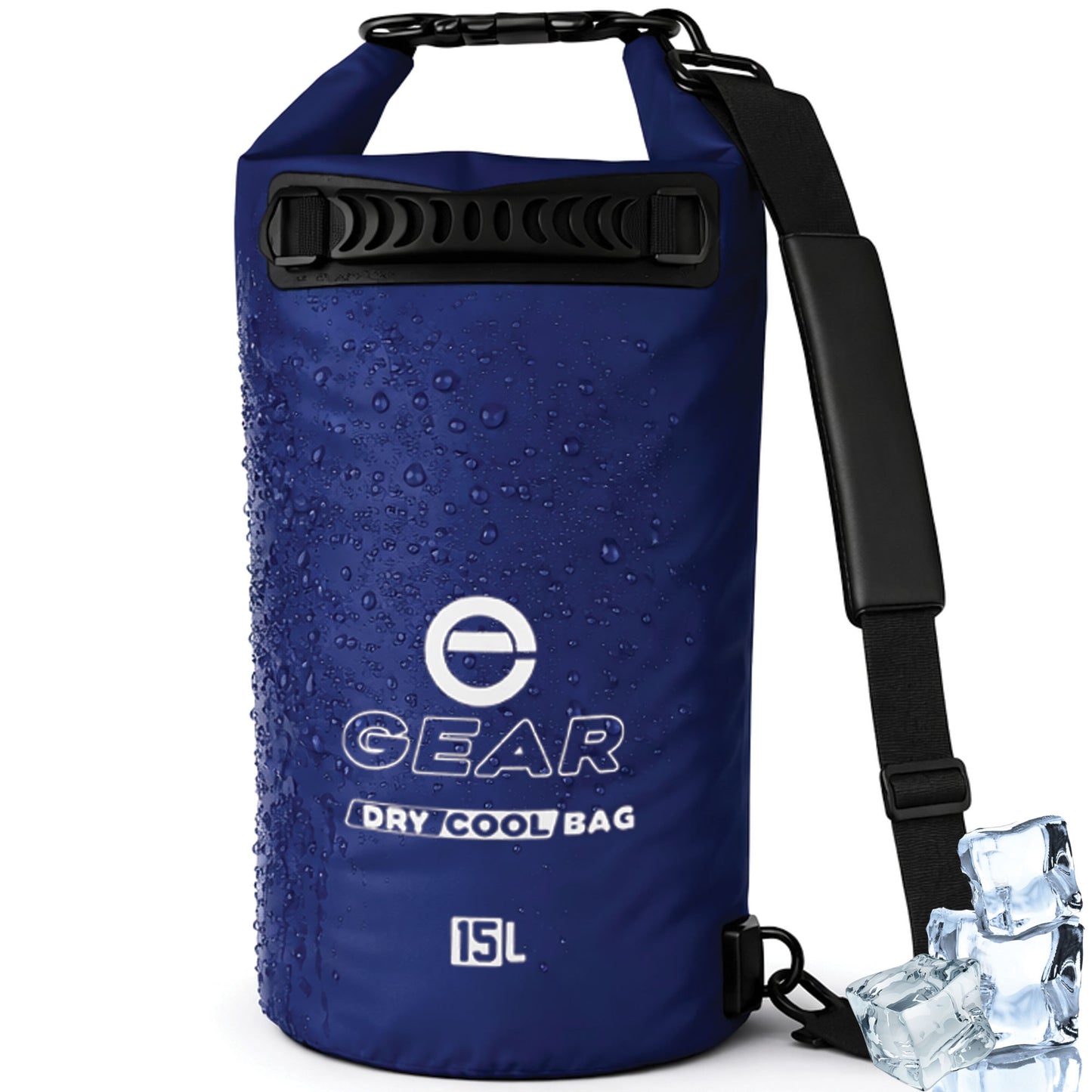 15L - Enthusiast Gear Roll Top Insulated Backpack Cooler Dry Bag – Perfect for Kayaking Fishing Beach Hiking - 15L