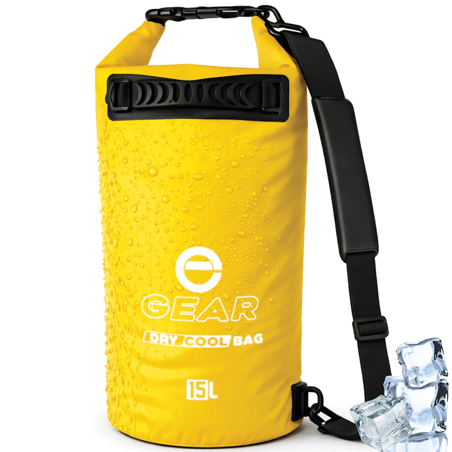 15L - Enthusiast Gear Roll Top Insulated Backpack Cooler Dry Bag – Perfect for Kayaking Fishing Beach Hiking - 15L