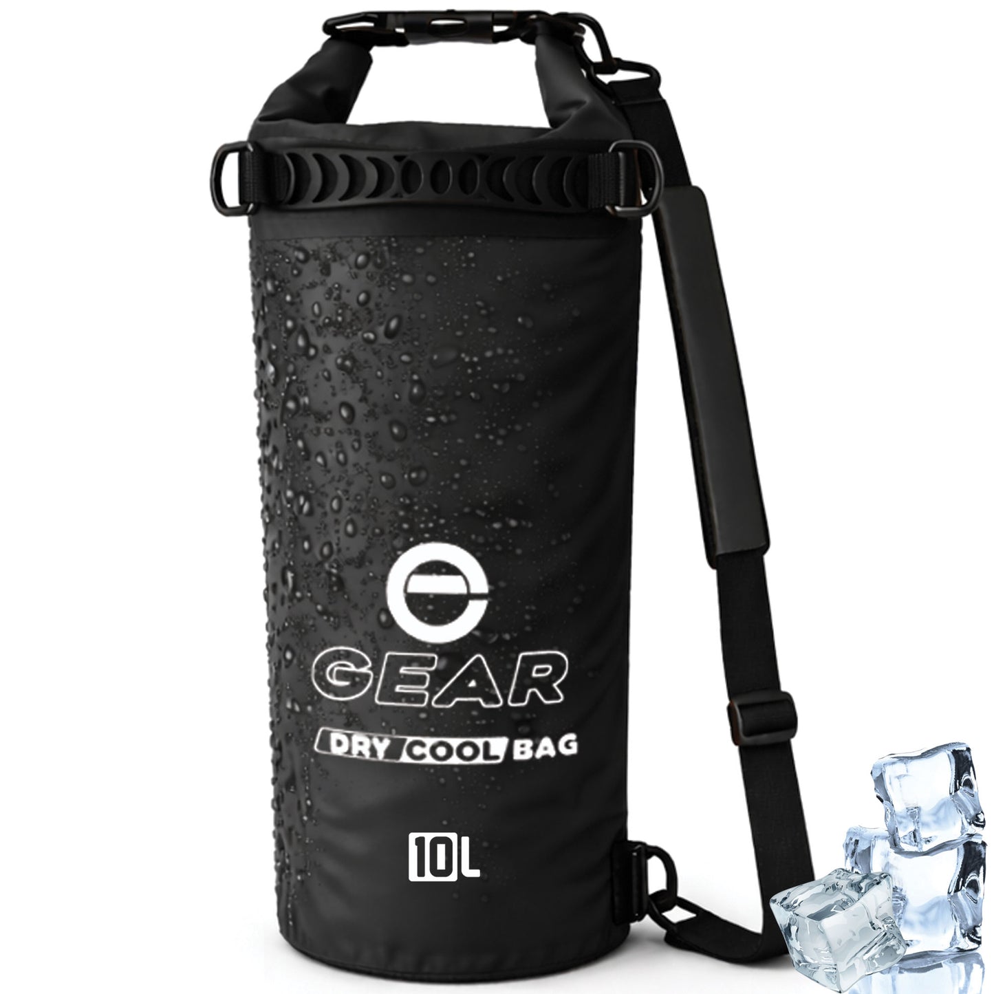 10L - Enthusiast Gear Insulated Dry Bag Floating Cooler – Roll Top, Leak Proof, Waterproof, Collapsible
