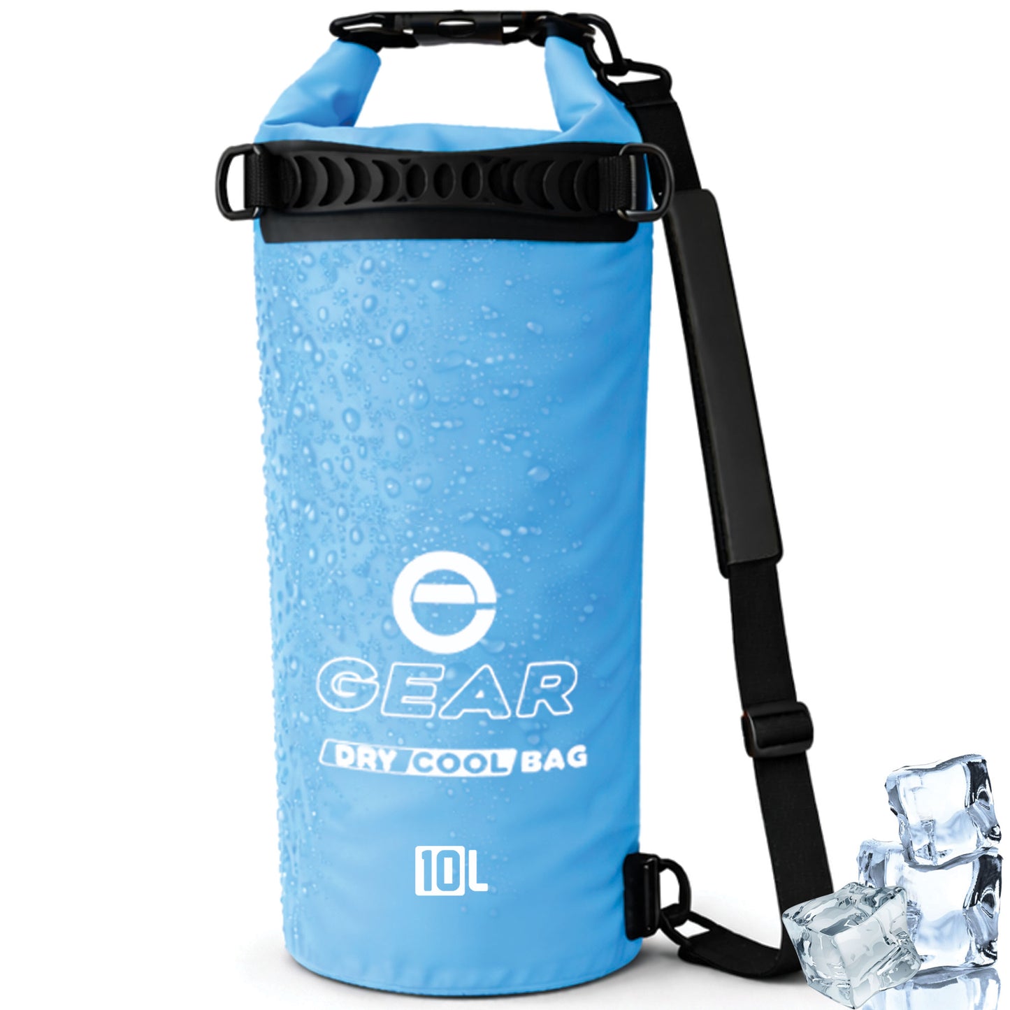 10L - Enthusiast Gear Insulated Dry Bag Floating Cooler – Roll Top, Leak Proof, Waterproof, Collapsible