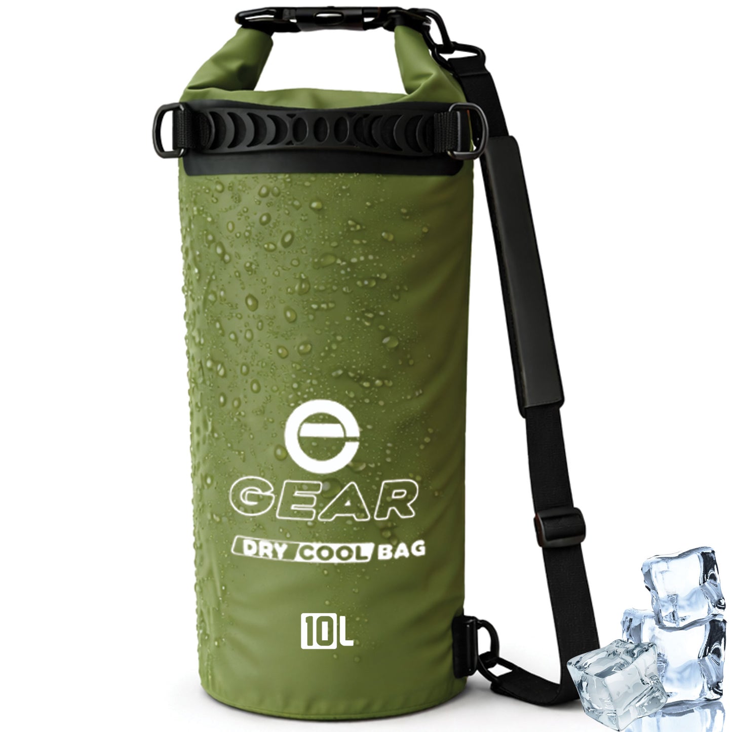 10L - Enthusiast Gear Insulated Dry Bag Floating Cooler – Roll Top, Leak Proof, Waterproof, Collapsible