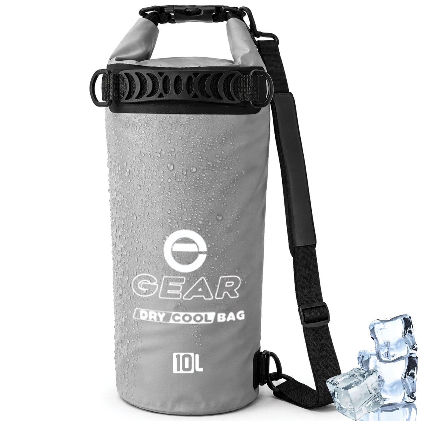 10L - Enthusiast Gear Insulated Dry Bag Floating Cooler – Roll Top, Leak Proof, Waterproof, Collapsible