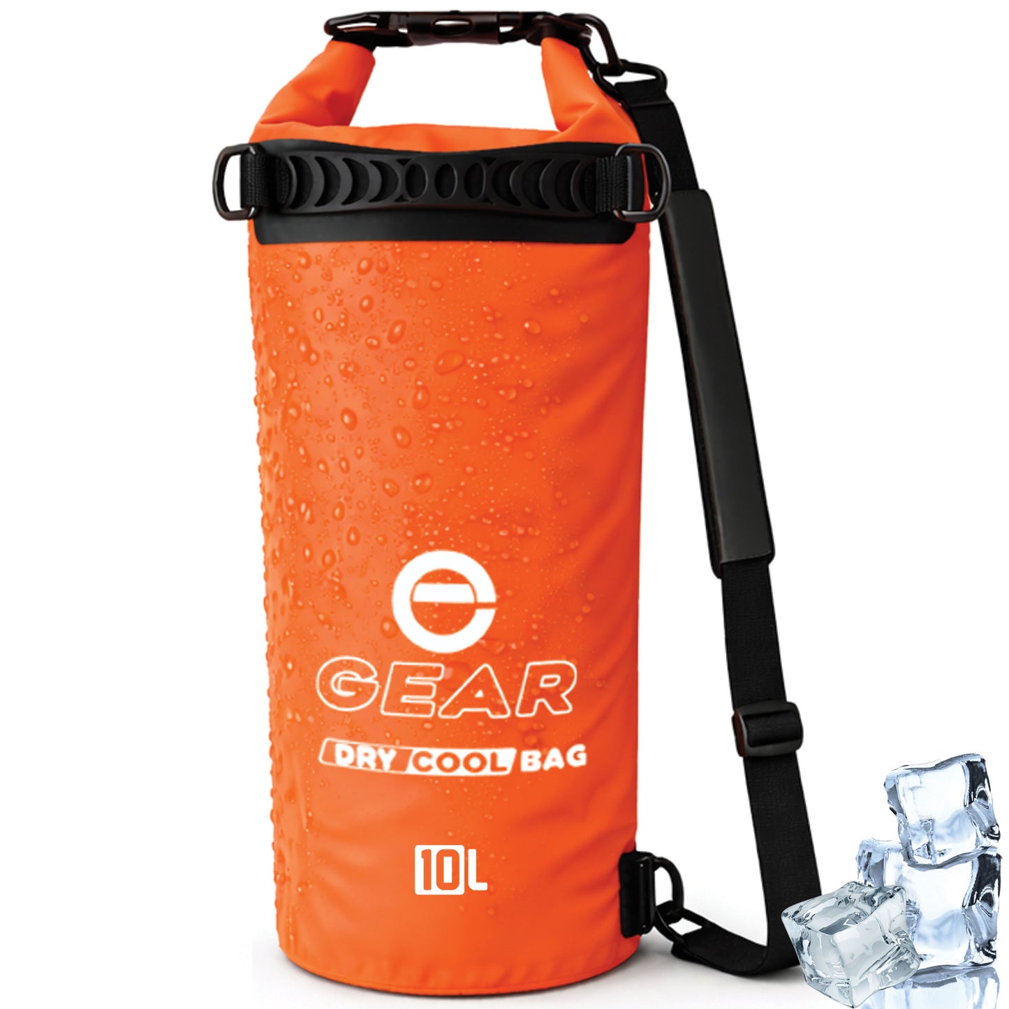 10L - Enthusiast Gear Insulated Dry Bag Floating Cooler – Roll Top, Leak Proof, Waterproof, Collapsible