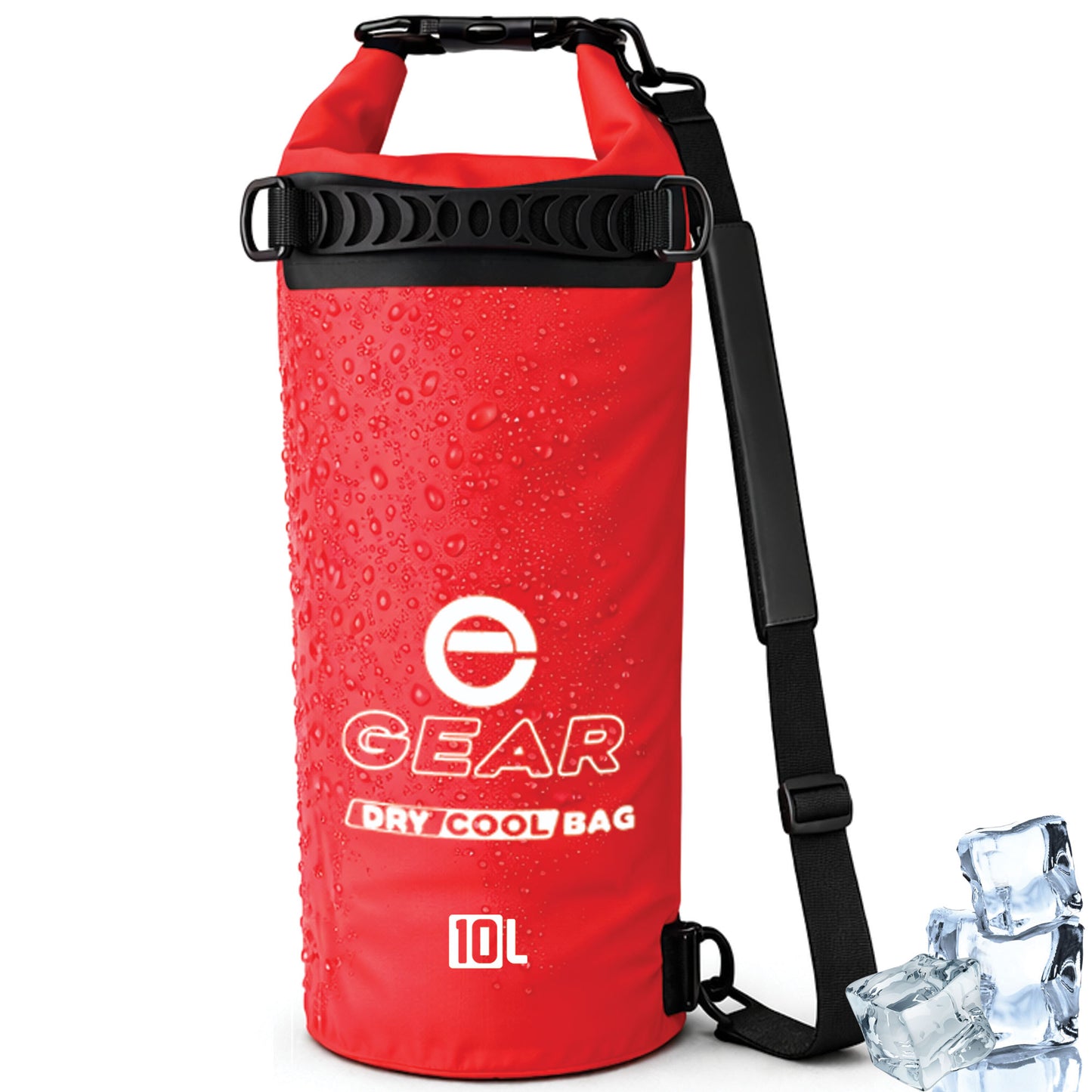 10L - Enthusiast Gear Insulated Dry Bag Floating Cooler – Roll Top, Leak Proof, Waterproof, Collapsible