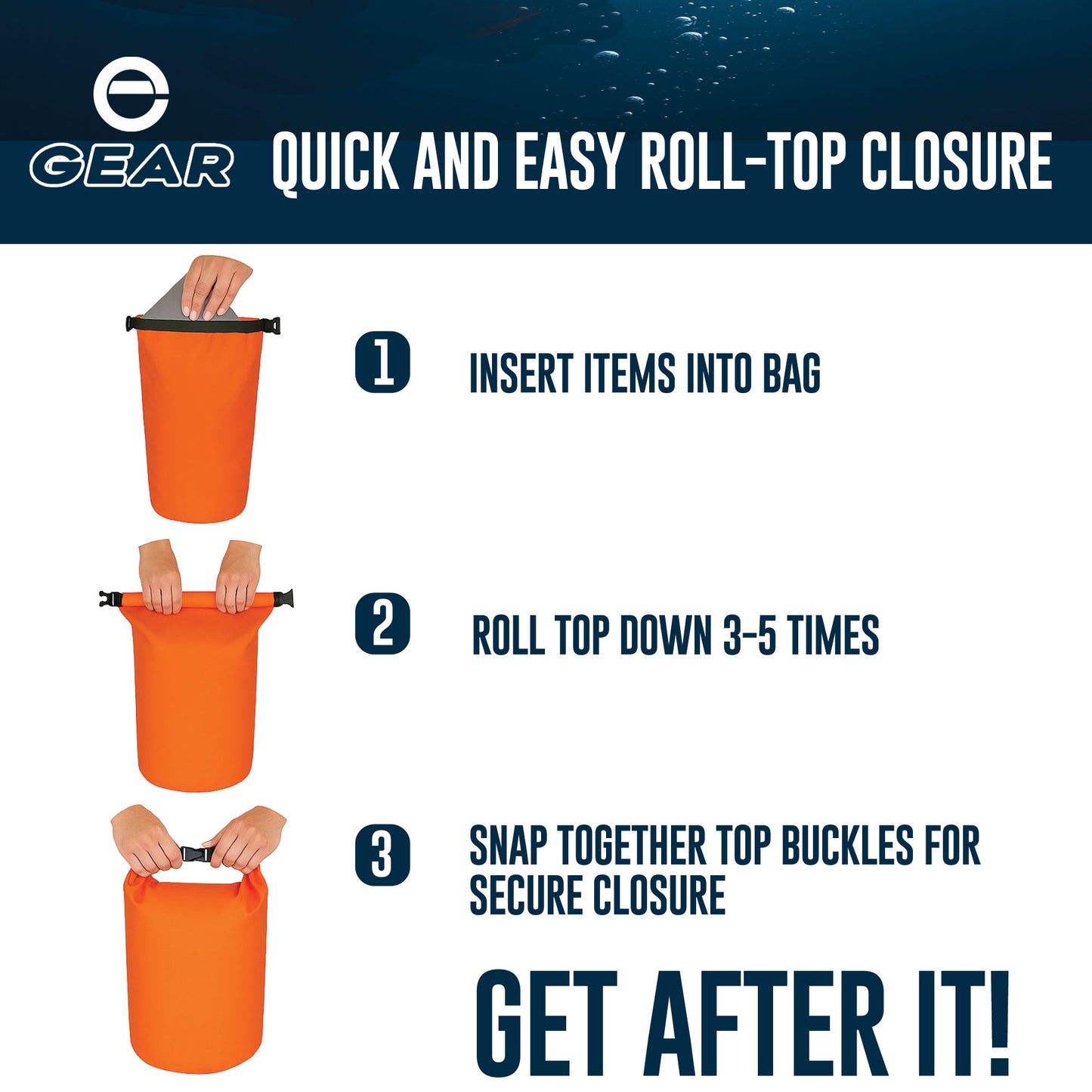 Enthusiast Gear Waterproof Dry Bag 15L with Free Quick Dry Microfiber Towel – Floating Roll Top Dry Sack for Kayaking, Boating, Camping & Beach Adventures