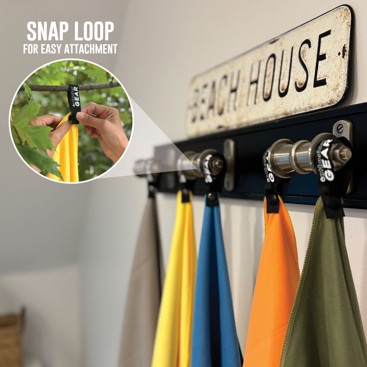 Enthusiast Gear Waterproof Dry Bag 15L with Free Quick Dry Microfiber Towel – Floating Roll Top Dry Sack for Kayaking, Boating, Camping & Beach Adventures