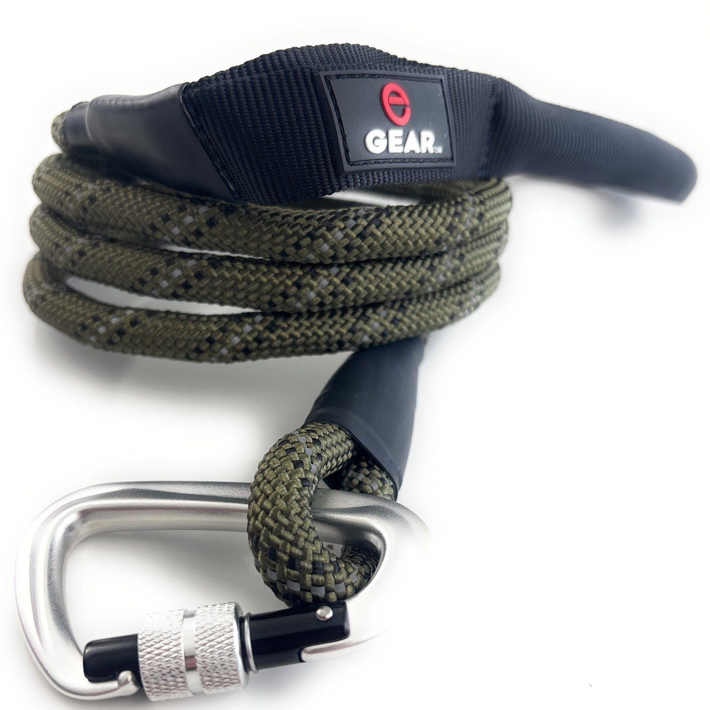 Heavy Duty Dog Leash with 1100LB Rated Locking Carabiner – 6FT Reflective Rope Leash for Large & Medium Dogs that Pull – Padded Handle