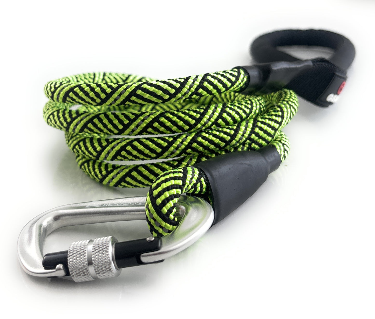 Heavy Duty Dog Leash with 1100LB Rated Locking Carabiner – 6FT Reflective Rope Leash for Large & Medium Dogs that Pull – Padded Handle