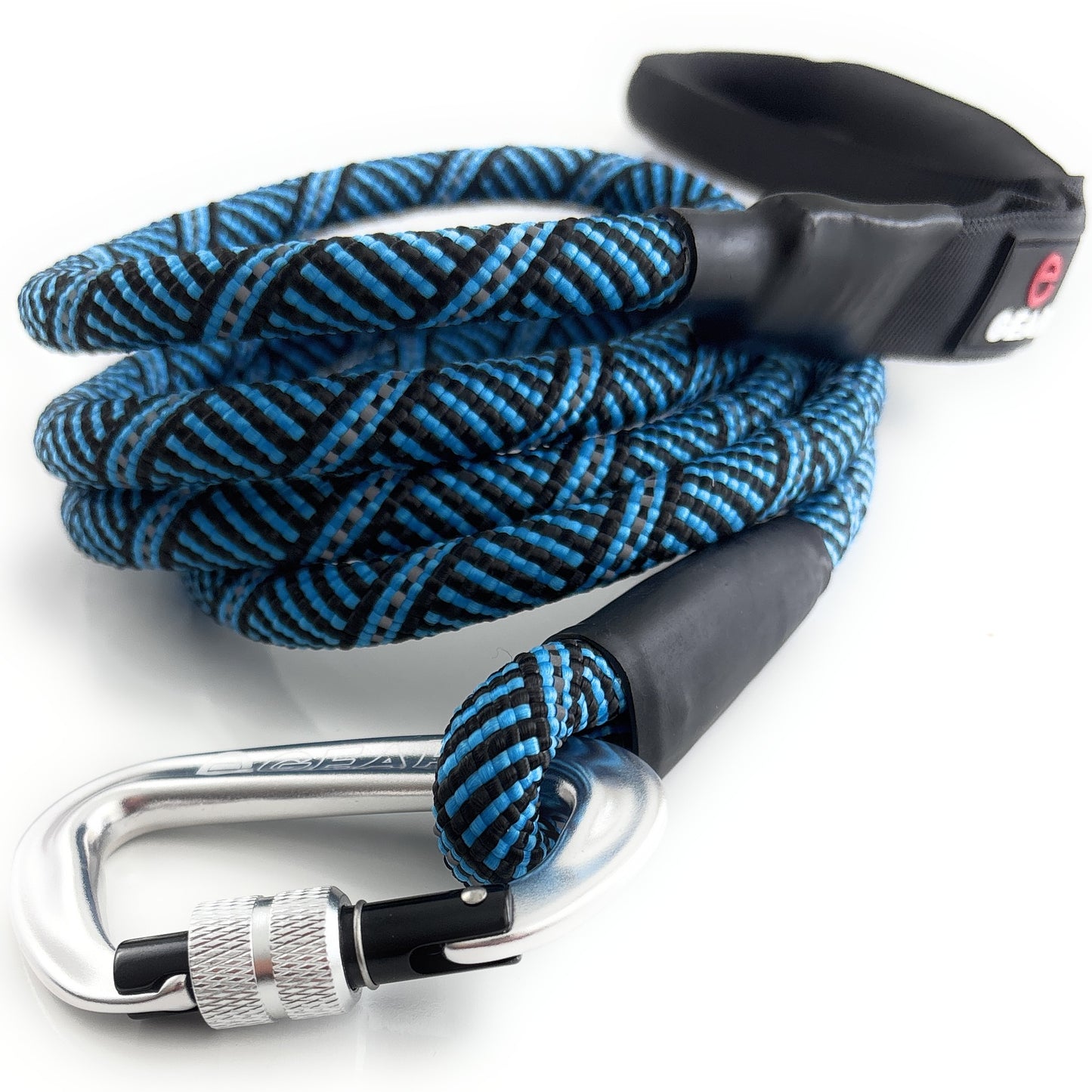 Heavy Duty Dog Leash with 1100LB Rated Locking Carabiner – 6FT Reflective Rope Leash for Large & Medium Dogs that Pull – Padded Handle