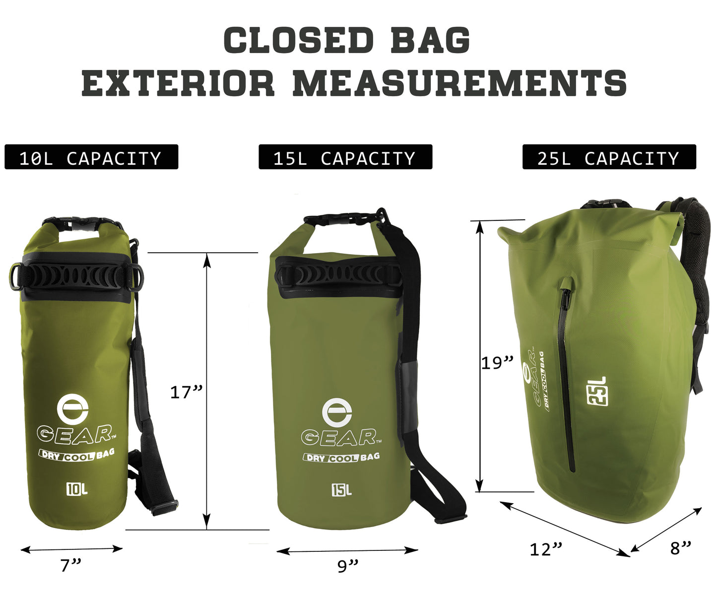 Dry Cool Bag - Capacity - Green
