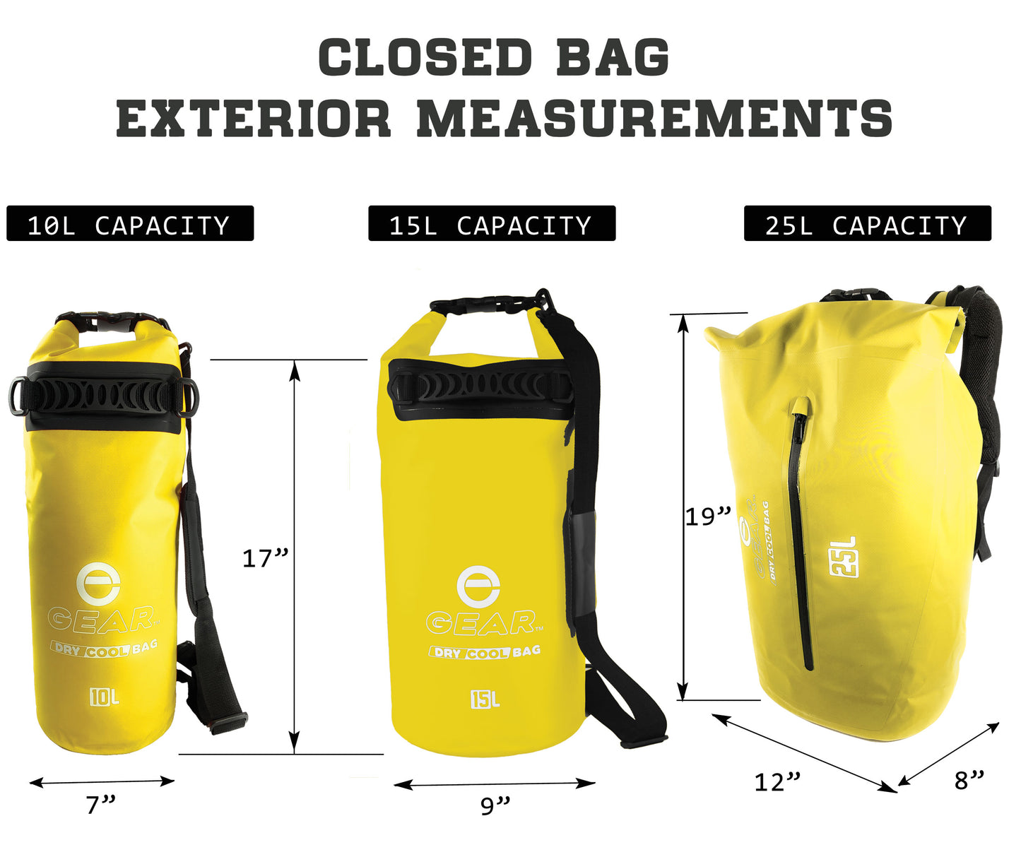 Dry Cool Bag - Capacity - Yellow