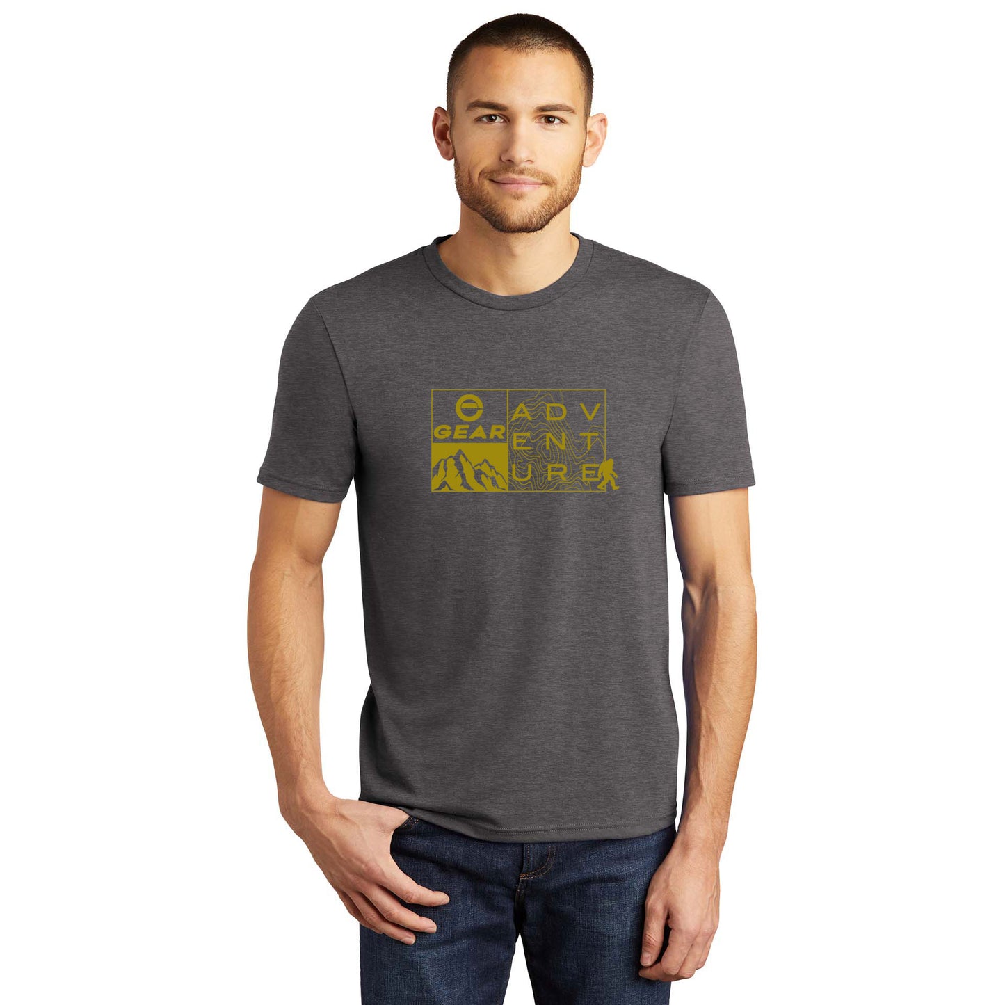 Enthusiast Gear Outdoor Adventure Tri-Blend T-Shirt Heathered Charcoal