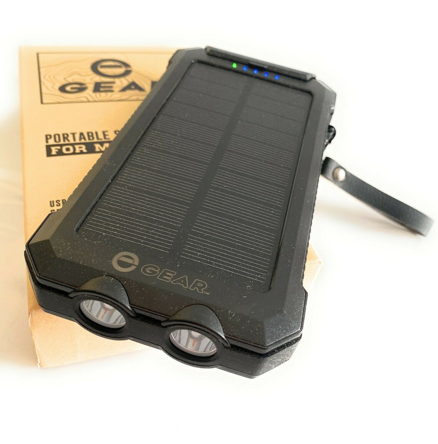 Enthusiast Gear 30000mah dual usb portable solar battery charger